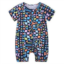 Load image into Gallery viewer, Modern Printed Newborn Baby Short Sleeved Cotton Jumpsuit Infant Cartoon Animal Costumes Clothing For Girls and Boys Kids