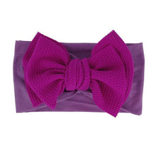 Load image into Gallery viewer, Baby Accessories Infant Baby Girl Cute Bow Headband Newborn Solid Headwear Headdress Nylon Elastic Hair Band Bow For Girls