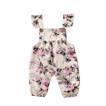 Load image into Gallery viewer, Newborn Toddler Baby Girls Flower Strap Ruffles Romper Jumpsuit Outfit For Girls In Modern New Design