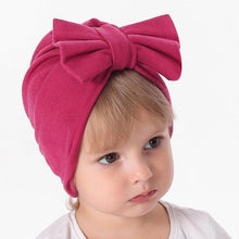 Load image into Gallery viewer, Modern Trend Stylish Baby Hat for Girls Big Bow Turban Baby Cap Accessories In Great Design