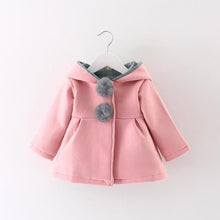 Load image into Gallery viewer, Newborn Girls Coat Autumn Spring Jacket Rabbit long Ear Hoodies Cotton Outerwear Children Clothes