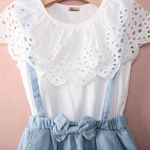 Load image into Gallery viewer, Toddler Kid Girl Ruffles Tops T-shirt Strap Dress Outfit Cute Clothes Set Perfect Gift Unique Design