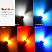 Load image into Gallery viewer, NAO T10 LED W5W LED Bulb 3030 SMD 168 194 5W5 Car Accessories Clearance Lights Reading Lamp Auto 12V 6000K White Amber Red Motor