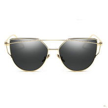 Load image into Gallery viewer, Luxury Vintage Modern Cat Eye Metal High Quality Frame With Miror Sunglasses For Women and Lady sunglasses With UV400 Protection