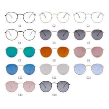 Load image into Gallery viewer, Luxury Leon Classic Small Round Unisex Sunglasses For Women and Men Mirror Sun Glasses Vintage Style With UV400 Protection