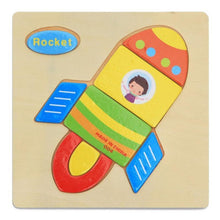 Load image into Gallery viewer, Wooden 3D Stevvex Modern Interesting Baby Learning Puzzles for Children Cartoon Animal Fruit Puzzles Intelligence Kids Children Educational Toy