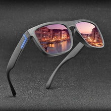 Load image into Gallery viewer, Men Polarized Sunglasses Vintage Anti-UV Driving Driver Black Eyewear Rectangle Shades Men Oculos masculino