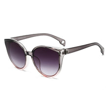 Load image into Gallery viewer, Luxury Modern Elegant Lady Sunglasses WIth Cat Eye Women Eyewear Plastic Frame Clear Lens With UV400 Protection