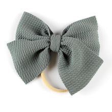 Load image into Gallery viewer, Modern New Headband with Messy Bow Baby Girls Hairbows Infant Solid Large Bow Turban Headwrap Newborn Bow For Girls
