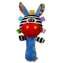 Load image into Gallery viewer, Soft Plush Baby Animal Hand Bells Baby Rattle Toys Newborn Gift Animal Style Hand Bell Rattle For Baby Kids