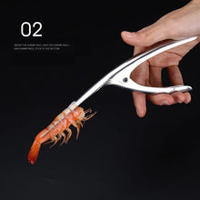 Load image into Gallery viewer, Shrimp Peeler Kitchen Appliances Portable Stainless Steel Shrimp Deveiner Lobster Practical Kitchen Supplies Fishing Knife Tools