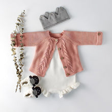 Load image into Gallery viewer, Modern Cotton Baby Girl Cardigan Clothes With knitted Outerwear & Coats for Infant Boys and Girls Romper Winter Jumpsuit