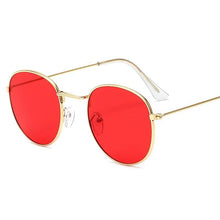 Load image into Gallery viewer, Luxury Leon Classic Small Round Unisex Sunglasses For Women and Men Mirror Sun Glasses Vintage Style With UV400 Protection