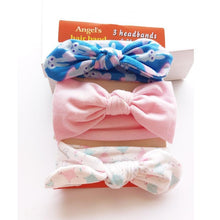 Load image into Gallery viewer, 3PCS Set Baby Headband Girls Hair Accessories Cotton Rabbit Ear Turban Bow Elastic Hairband For Baby Girls