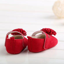 Load image into Gallery viewer, Candy Colors Newborn Baby Prewalker Princess Girl Crib Big Flower Soft Bottom Anti-slip Shoes Footwear Shoes