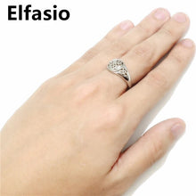 Load image into Gallery viewer, Women's Girl's Celtic Knot Silver Gold Stainless Steel Ring Jewelry