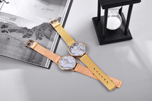 Load image into Gallery viewer, Fashion Rose Gold Mesh Band Creative Marble Female Wrist Watch Luxury Women Quartz Watches Gifts For Women and Girls