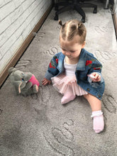 Load image into Gallery viewer, Modern Luxury Baby Girls Outerwear Jeans Coat Ripped Embroidery Jackets For Girls With Roses