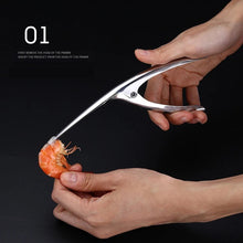 Load image into Gallery viewer, Shrimp Peeler Kitchen Appliances Portable Stainless Steel Shrimp Deveiner Lobster Practical Kitchen Supplies Fishing Knife Tools