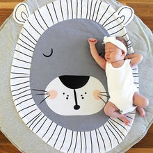 Load image into Gallery viewer, Modern Luxury Animal Carpet For Baby Play Mats Wewborn Infant Soft Sleeping Mat Cotton Rabbit Lion Raccoon Swan Pegasus Koala Cat Bear Carpet For Kids