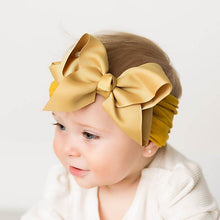 Load image into Gallery viewer, Baby Girls Headbands Hair Accessories Turban Solid Head wear Hair Band Bow Girl Accessories