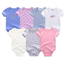 Load image into Gallery viewer, Unisex Newborn Baby Rompers Clothing Infant Jumpsuits 100%Cotton Children 7Pcs/Lot Set for Girls and Boys Jumpsuits For Kids