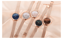 Load image into Gallery viewer, Luxury Set Watch Women Rose Gold Water Drill Bracelet Watch Jewelry Ladies Female Hour Casual Quartz Wristwatches For Women and Girls