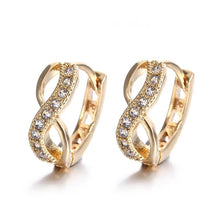 Load image into Gallery viewer, Small Hoop Earrings For Women Rose Gold Plated Earring AAA Zirconia Women's Jewelry Best Gifts Bijoux Jewelry E053