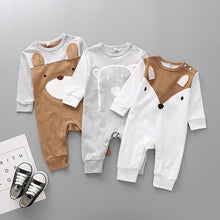 Load image into Gallery viewer, Modern Interesting Newborn Baby Boy and Girl Cartoon Animal Printed Short Sleeve Romper Jumpsuit For Kids