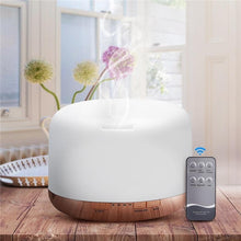 Load image into Gallery viewer, Air Humidifier Essential oil diffuser 300ML 500ML Ultrasonic Cool Mist Maker Fogger Humidifier LED Lamp Aroma Diffuser Electric Aromatherapy Diffuser umidifier Aroma Essential Oil Diffuser with 4 Timers 2 Misting Modes Waterless Auto Off