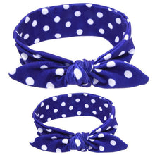 Load image into Gallery viewer, Mother & Baby Headbands Print Floral Elastic Hair Bands Parent-Child Hair Accessories Bow For Baby Girls Bow in Modern Design