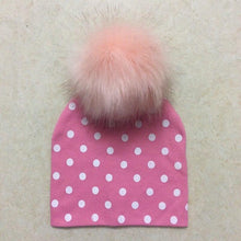 Load image into Gallery viewer, Luxury Modern Baby Hat Cotton Printing Hat With Pompon For Girls Autumn Winter Boys Caps Children Bonnet For Kids