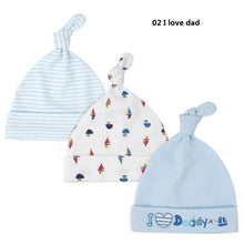 Load image into Gallery viewer, Printed Baby Hats & Caps For Newborn Baby Accessories In Elegant Modern Design Set Of 3PCS For Baby Kids