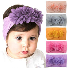 Load image into Gallery viewer, Modern Bowknot Baby Headband Elastic Turban Baby Girl Headbands Baby Girls Bow