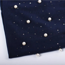 Load image into Gallery viewer, Geebro Brand Women's Beanie Hat Casual Polyester Shine Pearls&Rhinestones Beanies For Women Skull Beanie Hats Bonnet For Female