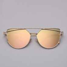 Load image into Gallery viewer, NEW Stevvex Designer Cat eye Sunglasses For Women and Ladies in Vintage Metal Reflective Glasse Mirror Retro Oculos De Sol Gafas Style With UV 400 Protection