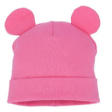 Load image into Gallery viewer, Modern Baby Hat Cute Ear Cotton Girls Cap Scarf Infant Hats Finger love Kids Boys Knitted Cap Winter hat I love mama/pap Cap