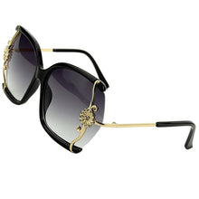 Load image into Gallery viewer, Luxury Brand New Women Sunglasses with Fine Lace and Rhinestone Decoration Semi-Rimless Frame Travel Sun Glasses Ladies Eyewear