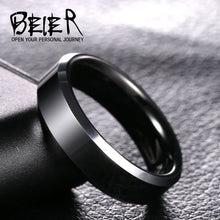 Load image into Gallery viewer, Beier 100% Real Tungsten width 6-8mm Man's women's wedding Engagement ring high polished top quality jewelry W058