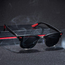 Load image into Gallery viewer, Popular Retro New Polarized Men's Sunglasses UV400 Square Half Metal Frame Ladies Sunglasses Brand Design Glasses Driving Sunglasses