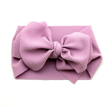 Load image into Gallery viewer, Adjustable Big Bow Headwrap Top Knot Headbands Over Sized Bow Hair Turban for Newborn Girl