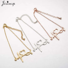 Load image into Gallery viewer, Jisensp Stainless Steel Heartbeat Cardiogram Bracelet Stethoscope Women Bracelets Bangles Special Gifts for Nurse Doctor Jewelry