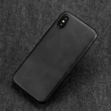 Load image into Gallery viewer, Ultra Thin Phone Cases For iPhone 13 6 7 14Plus XS Max Cover Leather Skin Soft Silicone Case For iPhone XR X 11 12 Pro Case Anti-Scratch iPhone Xs max Cover Genuine Leather iPhone Cases for iPhone