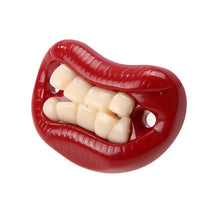 Load image into Gallery viewer, Silicone Baby Lip Pacifier Kiss Pink Rose Red Lip Shape Teeth Soothers Funny Baby Pacifiers For Baby and For Kids