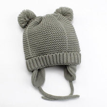 Load image into Gallery viewer, Modern Elegant Baby Knitted Pompom Cap Thick Warm Winter Ear Warm Kids Hat For Boys and Girls For Winter Cap