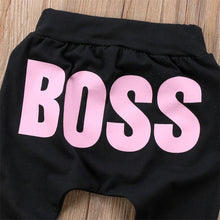 Load image into Gallery viewer, Modern Printed Baby Letter BOSS Pants Cotton Baby Pants / Casual Trousers for Boy and Girl Clothes