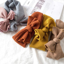 Load image into Gallery viewer, Modern Headbands Knitted Newborn Baby Bows Head Warm Headband Infant Toddler Hair Bow for Girls Kids