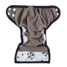 Load image into Gallery viewer, Newborn Pocket Diaper Cloth Diapers Bamboo Charcoal Inner Waterproof PUL Outer Double Gussets Nappies for Baby