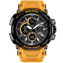 Load image into Gallery viewer, Orange Modern Sport Waterproof 50M Men Watches With LED Digital Display In Military Armi Relogio Masculino Style