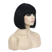 Load image into Gallery viewer, StrongBeauty Women's Wigs Bob Black Hair Short Straight Natural Synthetic Capless Wig COLOUR CHOICES